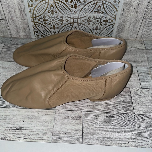 Bloch flex tan leather slip on Dance shoes women size 8 - Picture 3 of 7